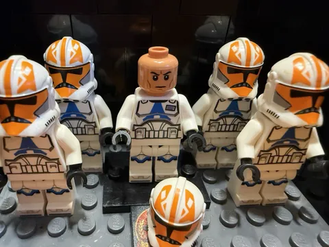 LEGO Star Wars Clone Trooper Minifigure Lot of 5, 332nd legion W Captain Vaughn 