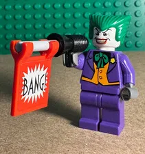 LEGO The Joker Minifigure 7888 DC Batman bat005 Authentic very nice condition!