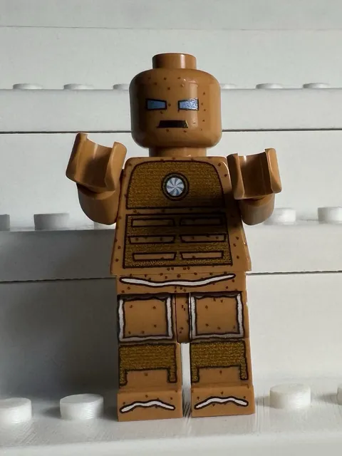 LEGO x BrickLuv Custom Printed Gingerbread Iron Man Minifigure