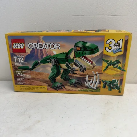 LEGO Creator Mighty Dinosaur Toy 31058 3-in-1 T-Rex - New Sealed