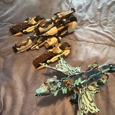 Lego Ninjago Water dragon and Ultra Stealth Raider *light damage and incomplete*