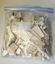 Bulk Lego lot bags of different colors White,Black,Green, Spical item Bag