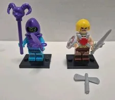 Lego HE-MAN SKELETOR Custom Minifigure Lot MASTERS OF THE UNIVERSE
