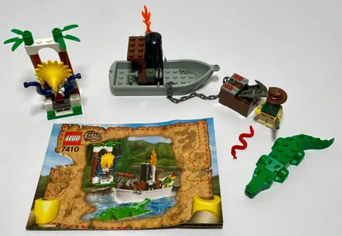 LEGO 7410 Orient Expedition Jungle River Complete Set w/ Instructions - No Box