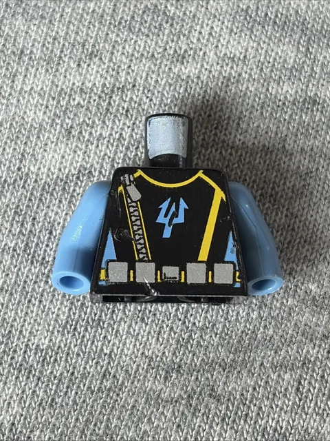 LEGO aquazone minifig torso MdBlue arms Damaged