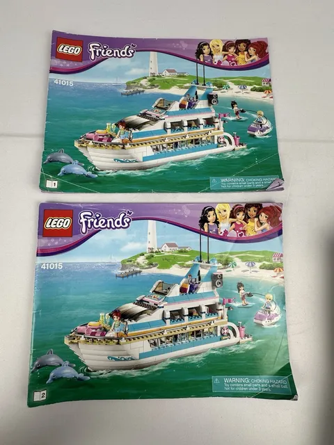 LEGO® Friends 41015 Dolphin Cruiser Instruction Manuals Only Books 1 & 2 Retired