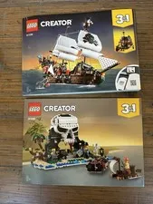 LEGO Creator 3 in 1 Pirate Ship & Skull Island 31109 Instruction Manuals Only