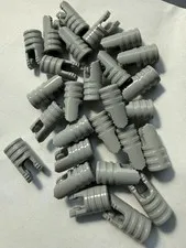 LEGO- NEW-#57360-LIGHT BLUISH GREY-HINGE/CYL 1 X 2 /LOCKING/2 FINGERS-10 PIECES