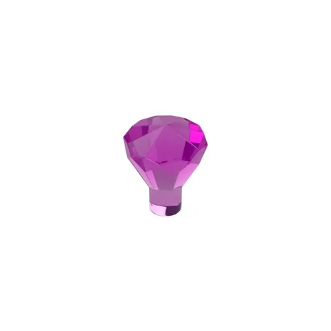 LEGO 12x Trans-Dark Pink Rock 1 x 1 Jewel 24 Facet inv.640