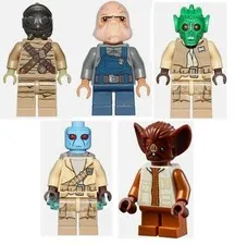 LEGO Star Wars Rebel Alliance Battle Pack Alien Minifigures Lot of 5 sw0687