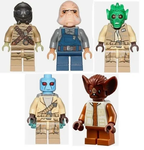 LEGO Star Wars Rebel Alliance Battle Pack Alien Minifigures Lot of 5 sw0687