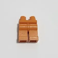 Lego Legs Pants Solid Blank Orange City Town Minifigure Minifig Figure