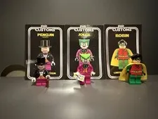 LEGO BR Customs Limited Edition 3 Minifigures Magenta Penguin Joker Robin Batman