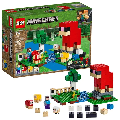 LEGO Minecraft The Wool Farm 21153 Building Kit 260 Pieces