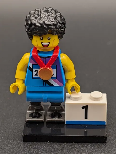 LEGO Minifigure 71045 Series 25 Sprinter CMF Used