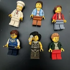 Lot Of 6 Of The 8 Minifigures From The Jazz Club Without Baseplayer Or Magician