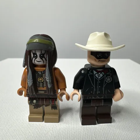 LEGO The Lone Ranger tlr001 and Tonto tlr002 Minifigures minifigure