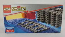 LEGO System Train Track Curved Rails x8 Building Set (4520) w/Box Vintage Rare