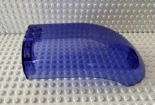 LEGO Windscreen 16 x 8 x 6 Curved with 3 Pin Holes 16477 Trans-Purple