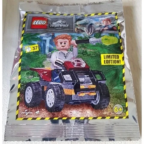 Lego Jurassic World Owen with Quad foil pack 122223