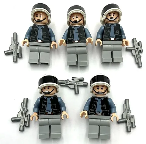 Lego 5 New Star Wars Rebel Fleet Troopers Male Vest w/ Pockets Minifigures