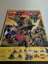 Vintage (1993) LEGO Large CASTLE Poster 16" x 21" - Rare!