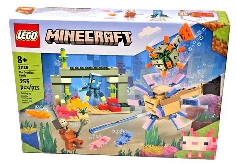 LEGO Minecraft 21180 The Guardian Battle Upcycled 💯% Complete✨Carefully Shipped