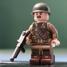 LEGO Minifig Co. Custom WW2 US 82nd Airborne Soldier With BrickArms