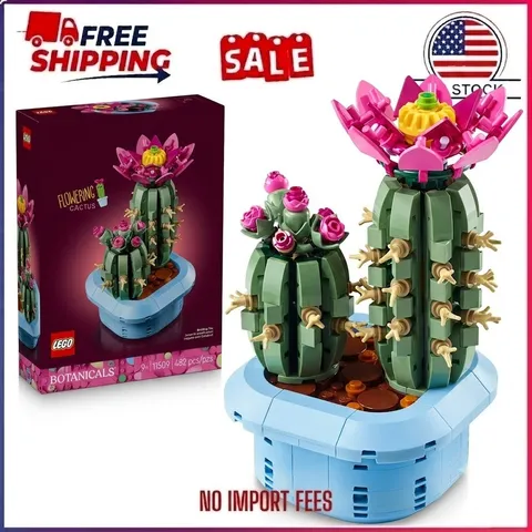 LEGO Botanicals Flowering Cactus 11509 Building Toy Set Home Decor Gift Kids