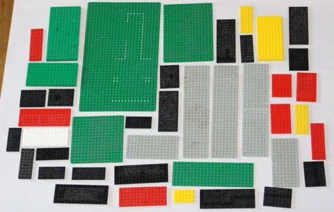 Vintage LEGO 42 Base Plates Bricks LOT Assorted Colors Sizes Pieces Some Thick