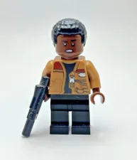 LEGO Star Wars Finn Minifigure Resistance Jacket w/ Blaster Genuine 75105 75192