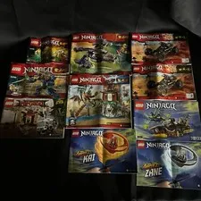 Lot Of 10 LEGO NINJAGO INSTRUCTION MANUALS 70746 70589 70604 70752