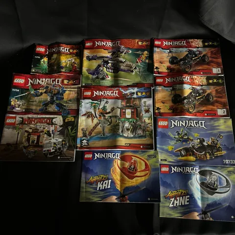 Lot Of 10 LEGO NINJAGO INSTRUCTION MANUALS 70746 70589 70604 70752