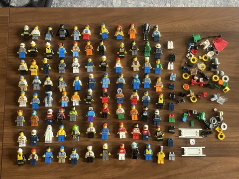 Huge LEGO Minfigures Lot of 88 Random Themes, Used In Good Condition