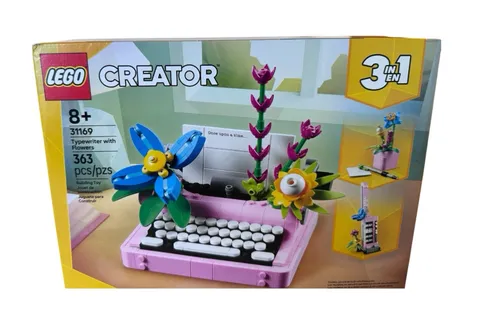 LEGO Creator 3 in 1 Typewriter with Flowers 31169 Building Set NEW Sealed