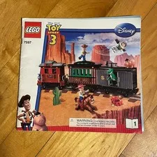 Lego Toy Story 3 Train Set 7597 Instruction MANUAL ONLY Book 1 *READ