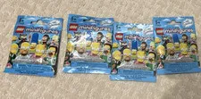 LEGO Minifigures The Simpsons Series Lot of 4 Sealed Mystery Foil Packs