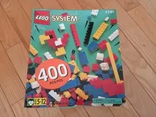 LEGO SYSTEM #1743  BRICKS BLOCKS  SET OF 400 PC INCOMPLETE