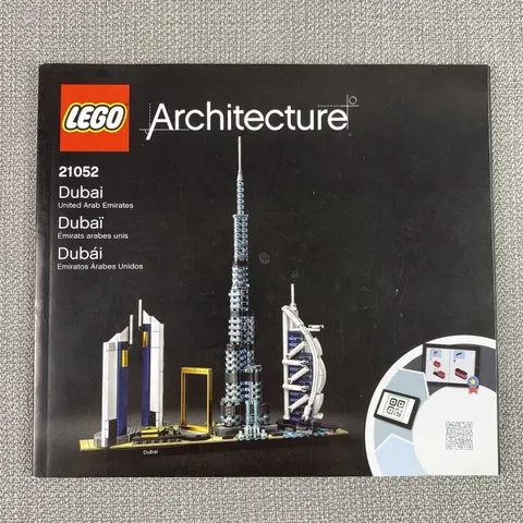 Lego Architecture Dubai 21052 Instruction Manual .. Book Only No Bricks