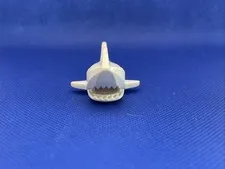 LEGO White Shark with Pointed Nose and Debossed Eyes