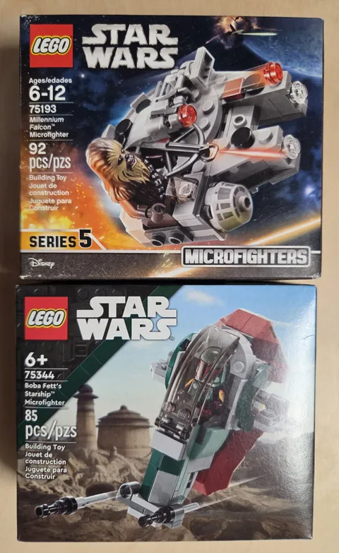 lego star wars microfighters Set Lot 1x 75193 1x 75344 Sealed Brand New