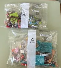 2 LEGO Bags, Bag 3 346R3 and Bag 4 446R3 New Sealed Replacement Part Bricks 2017
