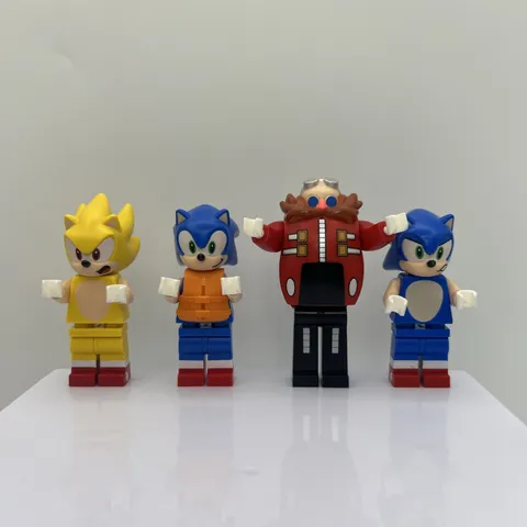 LEGO Sonic The Hedgehog Minifig Lot Super Sonic Dr Ivo Robotnik Eggman