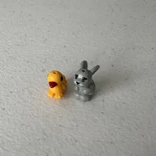Lego Friends & Other Minifigure Animals Lot Duck And Bunny