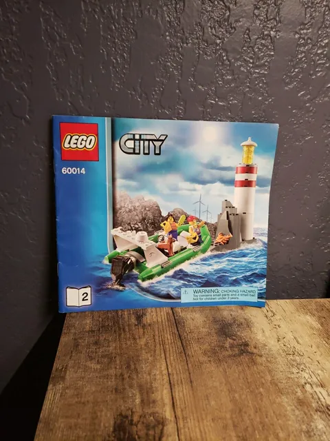 Lego City: 60014 Coast Guard Instruction Guide MANUAL ONLY - Book 2 Only