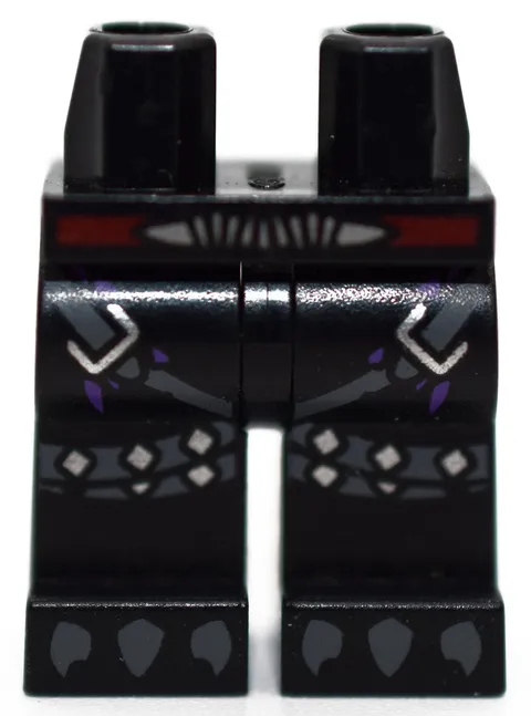 LEGO Minifigure Legs Chima Razar Black Gray Talons Red Belt 70010 70012 6022682