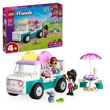 LEGO Friends Heartlake City Ice Cream Van Toy, Creative Pretend-Play Food Set fo