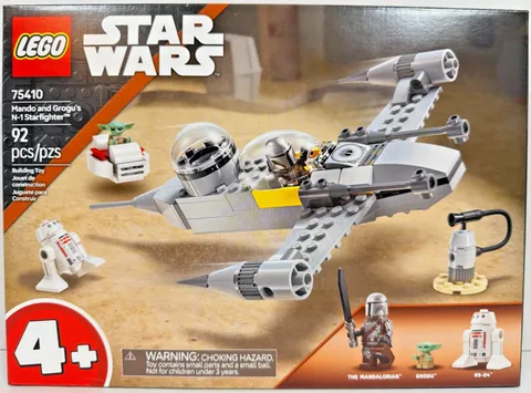 LEGO 75410 Star Wars Mando and Grogu's N-1 Starfighter New Sealed Fast Ship NISB