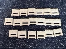 LEGO 48336 White Plate Modified 1x2 Bar Handle on Side Closed Ends 19 Pieces