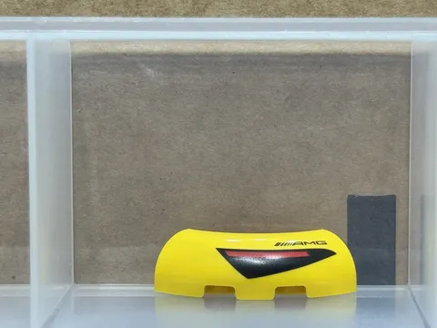 LEGO Parts - Yellow Brick, Round Corner 3 x 3 AMG Logo - No 65617pb01L - QTY 1